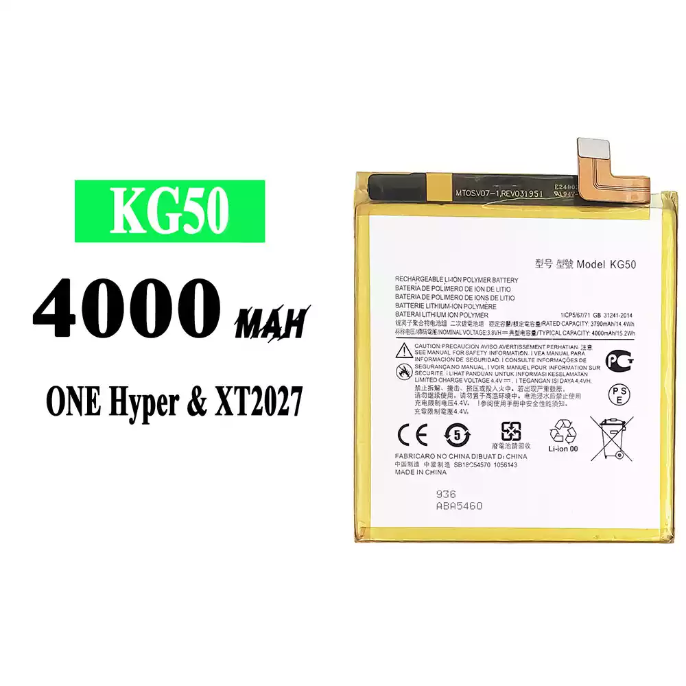 Genuine cell phone battery KG50 for Motorola ONE Hyper / XT2027 / XT2027-1