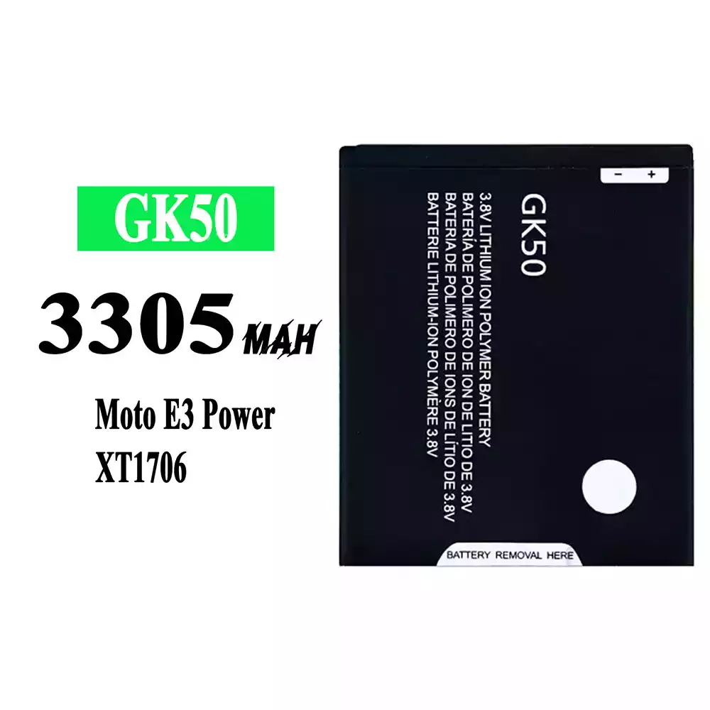 Genuine cell phone battery GK50 for Motorola E 3 Power / XT1706