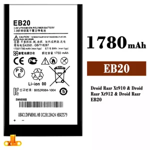 Genuine cell phone battery EB20 for Motorola Droid Razr Xt910 / Droid Razr Xt912 / Droid Razr EB20