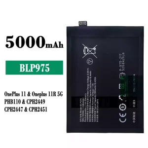 Genuine cell phone battery BLP975 for OnePlus 11 / Oneplus 11R 5G