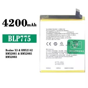 Genuine cell phone battery BLP775 for OPPO Realme X3