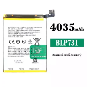 Genuine cell phone battery BLP731 for OPPO Realme 5 Pro /Realme Q