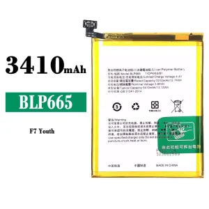 Genuine cell phone battery BLP665 for OPPO F7 Youth