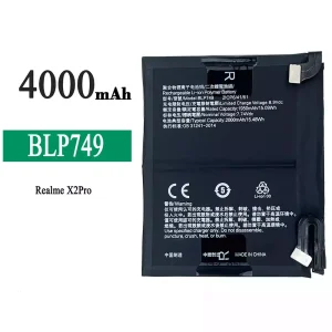 Genuine cell phone battery BLP749 for OPPO Realme X2 Pro