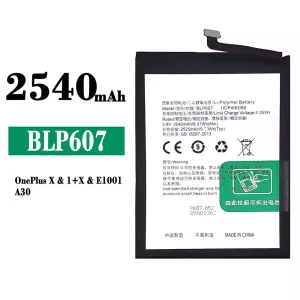 Genuine cell phone battery BLP607 for OPPO A30/OnePlus X