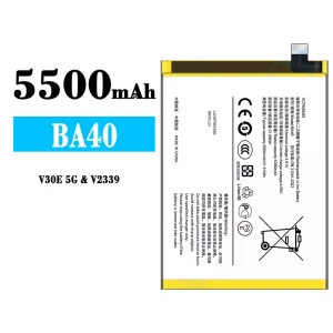 Genuine cell phone battery BA40 for VIVO V30E 5G