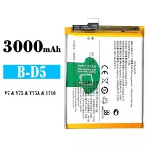 Genuine cell phone battery B-D5 for VIVO V7/Y75/Y75A