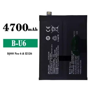 Genuine cell phone battery B-U6 for VIVO iQOO Neo6