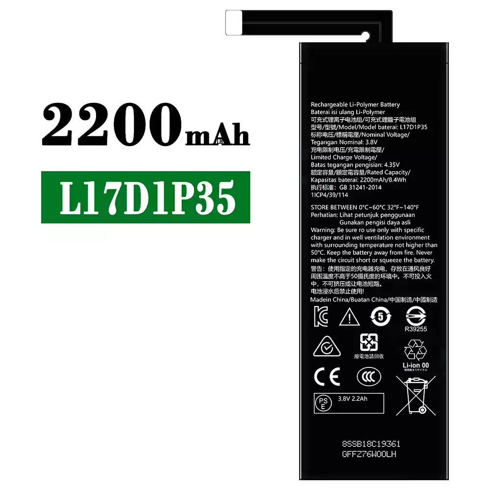 Genuine cell phone battery L17D1P35 for Lenovo