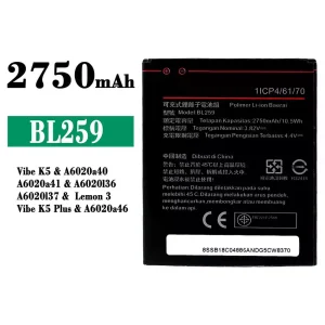 Genuine cell phone battery BL259 for Lenovo Vibe K5 / Lemon 3 / Vibe K5 Plus