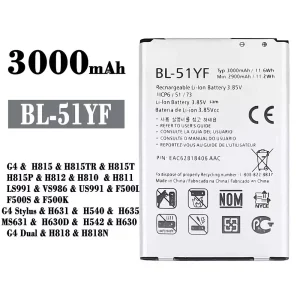 Genuine cell phone battery BL-51YF for LG G4 /G4 Stylus / G4 Dual