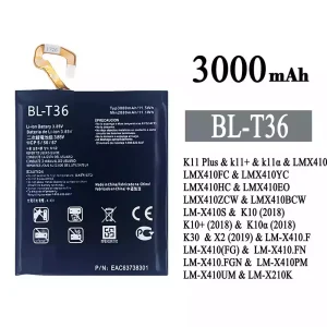Genuine cell phone battery BL-T36 for LG K11 Plus /K10 / K10+