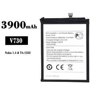 Genuine cell phone battery V730 for Nokia 1.4/TA1322