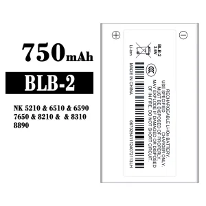 Genuine cell phone battery BLB-2 for Nokia NK 5210/6510/6590/7650/8210/8310/8890