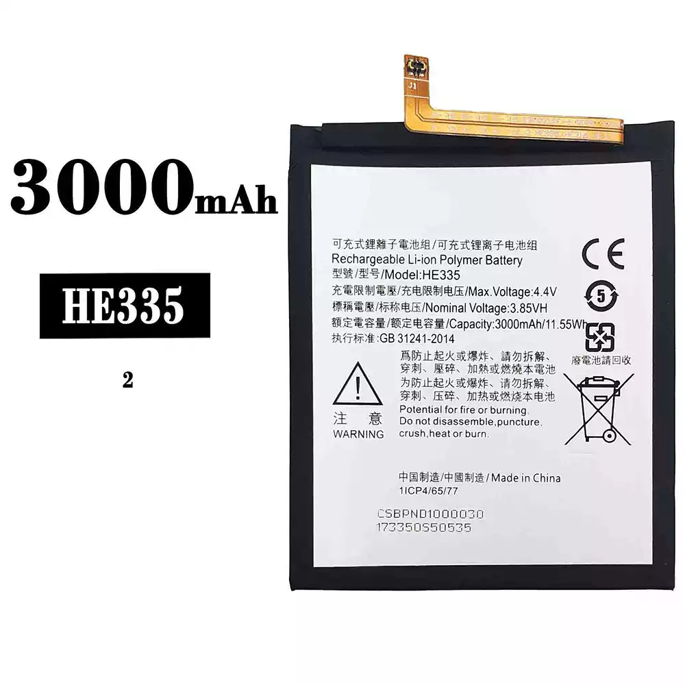 Genuine cell phone battery HE335 for Nokia 2 NK2/TA-1021