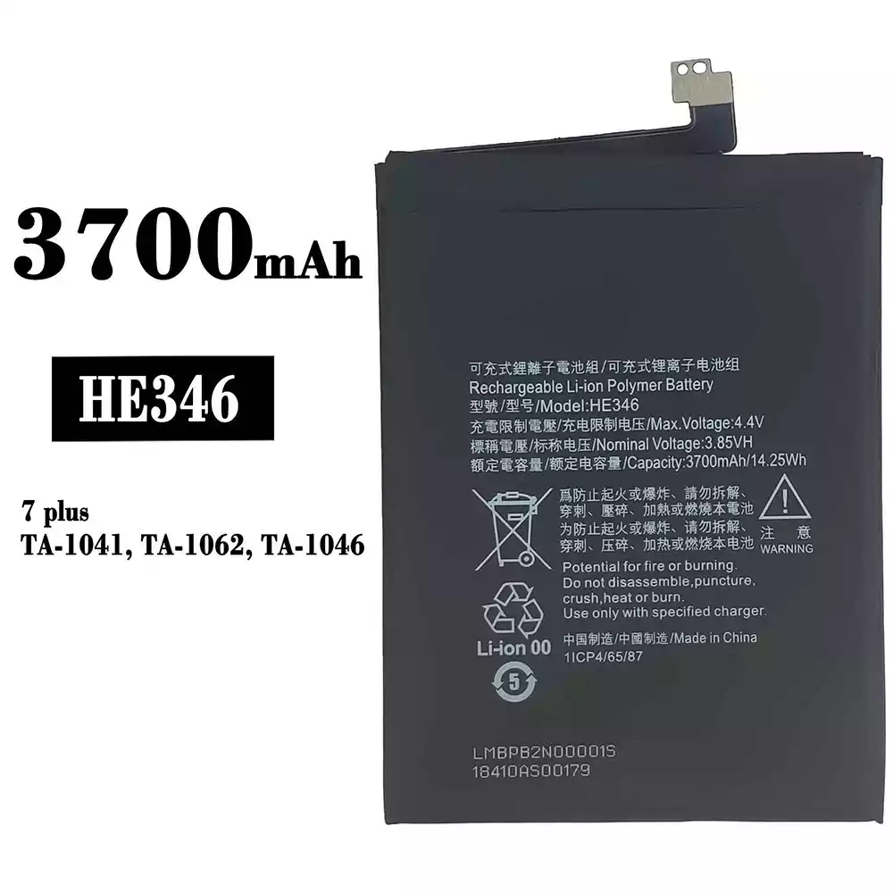Genuine cell phone battery HE346 for Nokia 7 plus