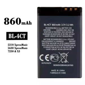 Genuine cell phone battery BL-4CT for Nokia 5310 Xpress Music/5630 Xpress Music/7230