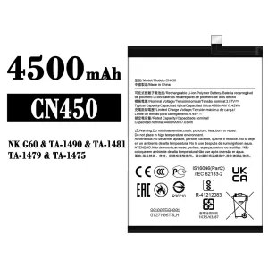 Genuine cell phone battery CN450 for Nokia NK G60