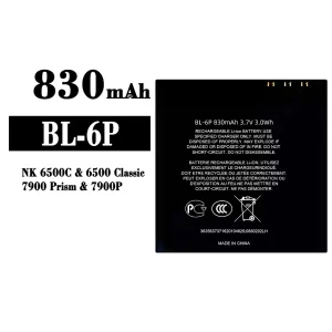 Genuine cell phone battery BL-6P for Nokia NK 6500C/7900/7900P