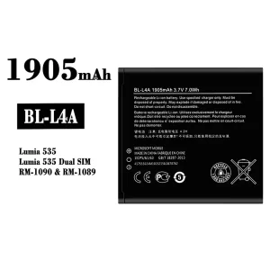 Genuine cell phone battery BL-L4A for Nokia Lumia 535