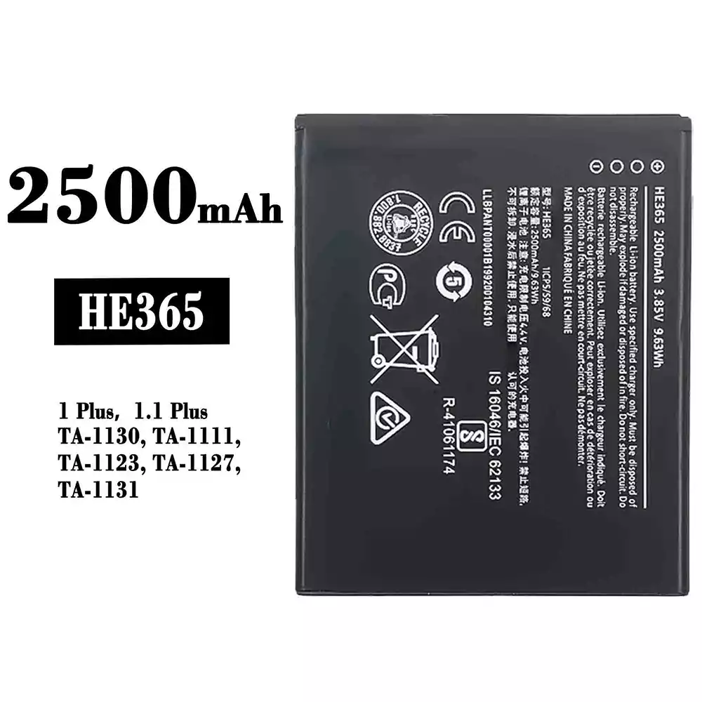 Genuine cell phone battery HE365 for Nokia 1 plus/1.1 plus
