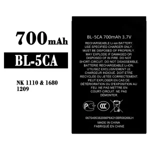 Genuine cell phone battery BL-5CA for Nokia NK 1110/1680/1209