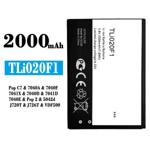 Genuine cell phone battery TLi020F1 for Alcatel Pop C7 / Pop 2