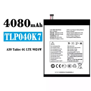 Genuine cell phone battery TLP040K7 for Alcatel A30 Tablet 4G LTE 9024W