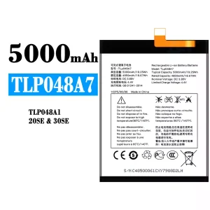 Genuine cell phone battery TLP048A7 TLP048A1 for Alcatel 20SE/30SE
