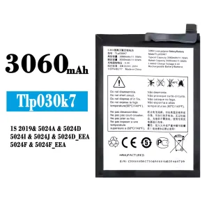 Genuine cell phone battery TLP030K7 for Alcatel 1s 2019