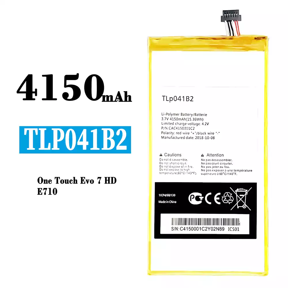 Genuine cell phone battery TLP041B2 for Alcatel One Touch Evo 7 HD