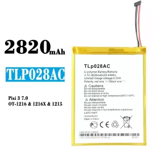 Genuine cell phone battery TLp028AC for Alcatel Pixi 3 7.0