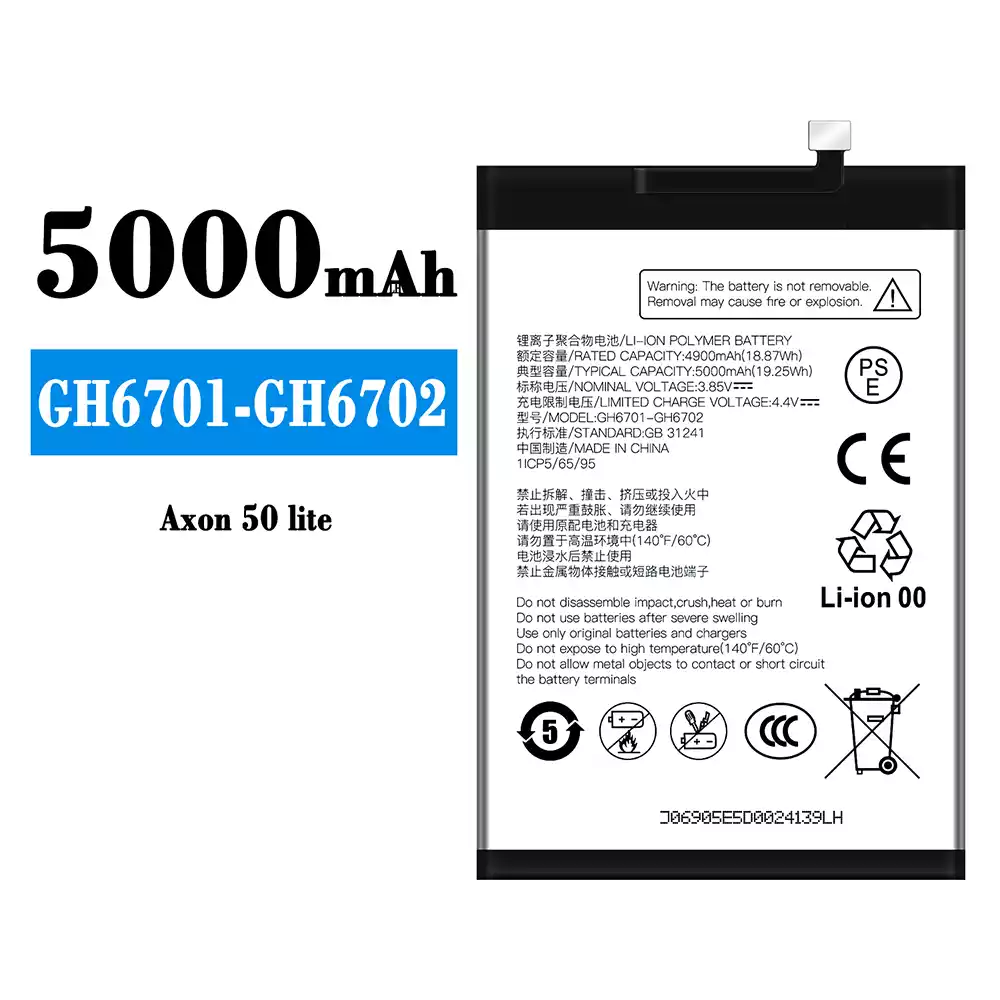 Genuine cell phone battery GH6701-GH6702 for ZTE Axon 50 lite
