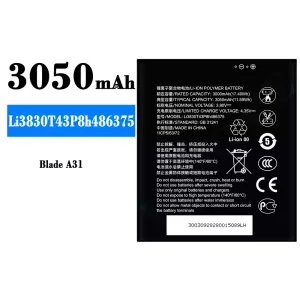 Genuine cell phone battery Li3830T43P8h486375 for ZTE Blade A31