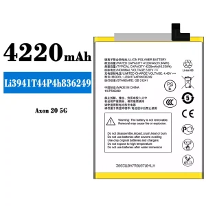 Genuine cell phone battery Li3941T44P4h836249 for ZTE Axon 20 5G