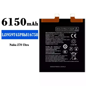 Genuine cell phone battery Li3959T45P8h816758 for Nubia Z70 Ultra