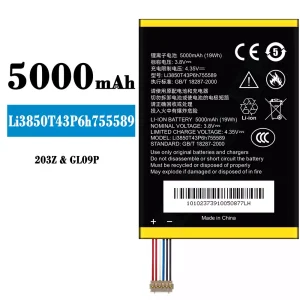 Genuine cell phone battery Li3850T43P6h755589 for ZTE 203Z/GL09P