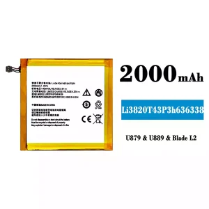 Genuine cell phone battery Li3820T43P3h636338 for ZTE BLADE L2