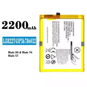 Genuine cell phone battery Li3822T43P3h786032 for ZTE Blade D6/Blade V6/Blade X7