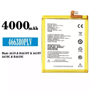 Genuine cell phone battery 466380PLV for ZTE Blade A610/BA610T/A610T/A610C/BA610C