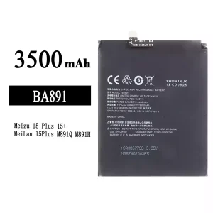 Genuine cell phone battery BA891 for Meizu 15 Plus