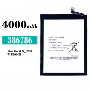 Genuine cell phone battery 386786 for Wiko view max