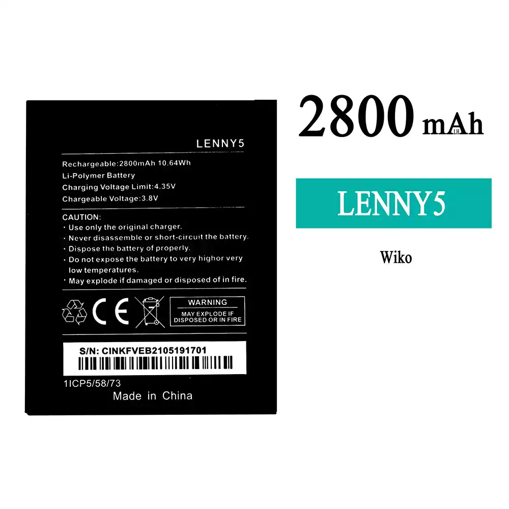 Genuine cell phone battery LENNY5 for WIKO