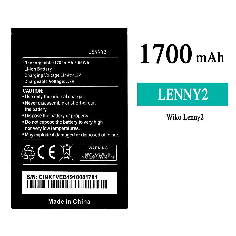 Genuine cell phone battery LENNY2 for WIKO