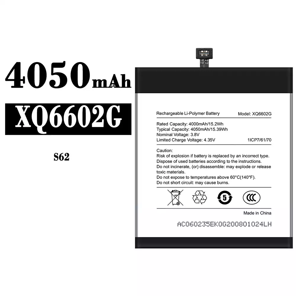Genuine cell phone battery XQ6602G for CAT S62