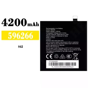 Genuine cell phone battery 596266 for CAT S42