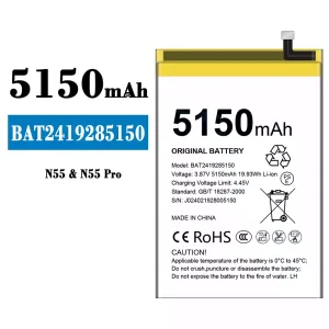 Genuine cell phone battery BAT2419285150 for Doogee N55/N55 Pro