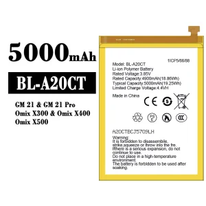 Genuine cell phone battery BL-A20CT for General Mobile GM 21/GM 21 Pro/Omix X300/Omix X400/Omix X500