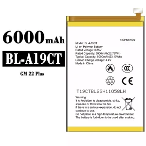 Genuine cell phone battery BL-A19CT for General Mobile GM 22 Plus