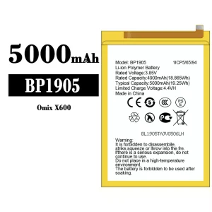 Genuine cell phone battery BP1905 for Omix X600